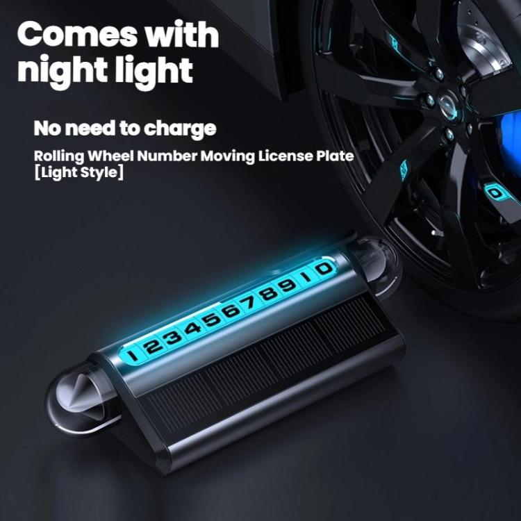 Segnale di parcheggio temporaneo con luce LED a ricarica solare e martello di sicurezza