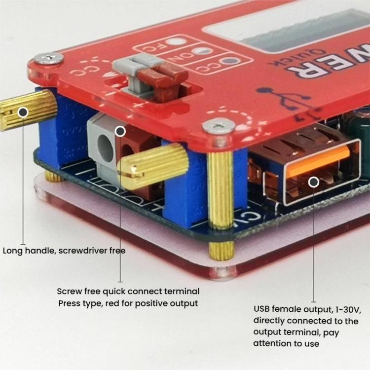 Modulo alimentazione USB regolabile 15W con display LCD