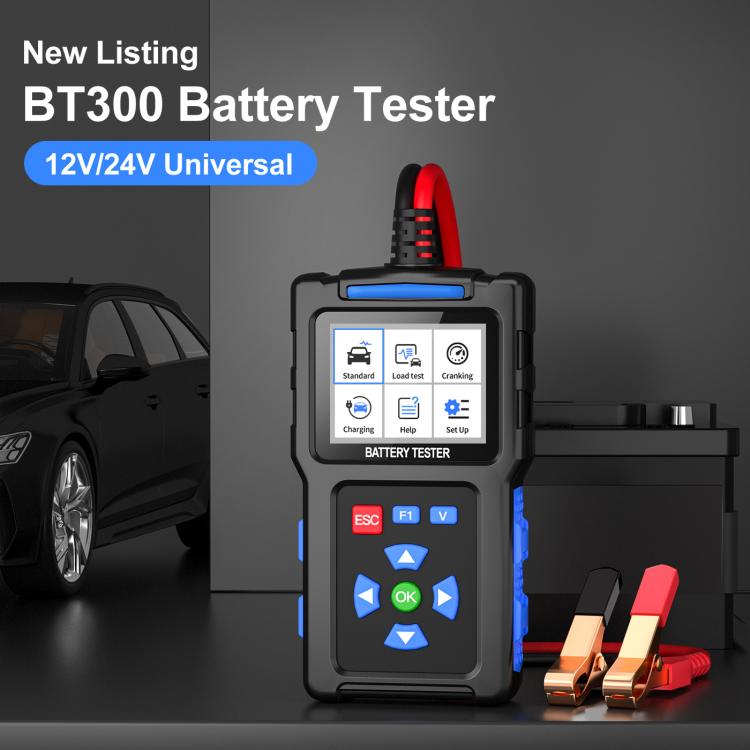 Tester multifunzione per la diagnosi dei guasti delle batterie auto 12/24V, BT300