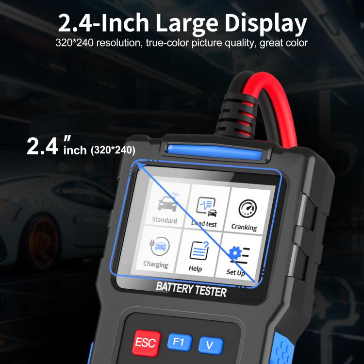 Tester multifunzione per la diagnosi dei guasti delle batterie auto 12/24V, BT300