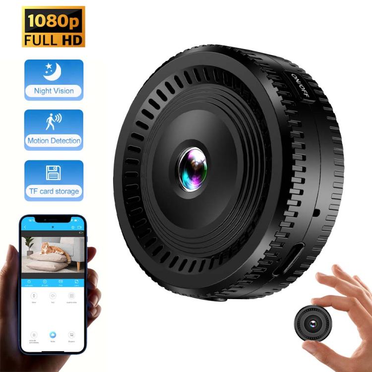 Mini videocamera portatile multifunzione con obiettivo fisheye grandangolare, C8
