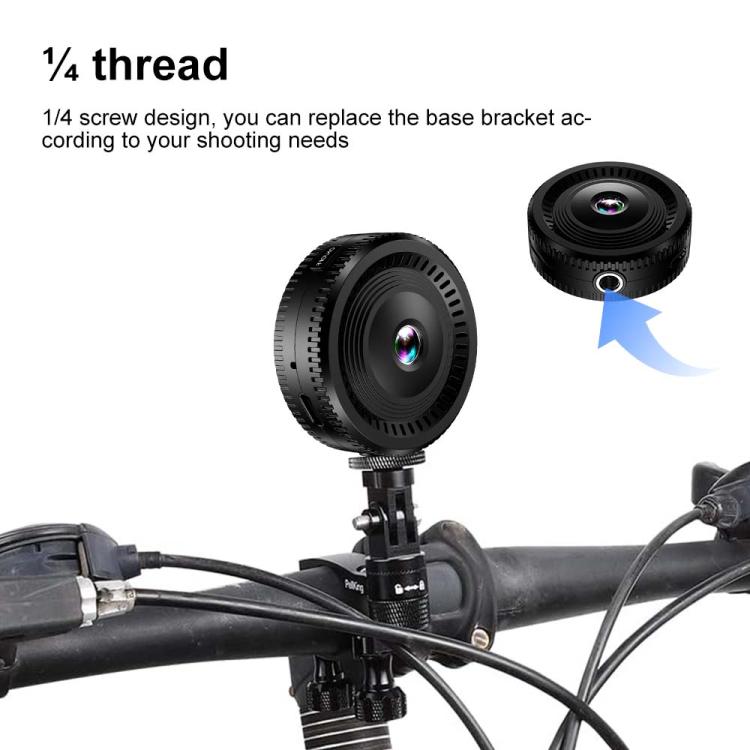 Mini videocamera portatile multifunzione con obiettivo fisheye grandangolare, C8