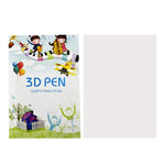Penna per stampa 3D, compatibile con alte e basse temperature, blocco da disegno con tavoletta da ricalco, 40 Pictures Thickened Large, 40 Pictures Large, 22 Pictures Small