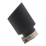 Tubo di scarico inclinato in acciaio inossidabile per auto con silenziatore., 76x101mm Black, 76x101mm Silver, 76x114mm Black, 76x114mm Silver