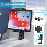 Supporto da viaggio multifunzionale per cellulare, tablet e scrivania con clip fissa girevole., XMX076
