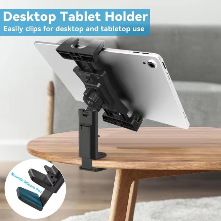 Supporto da viaggio multifunzionale per cellulare, tablet e scrivania con clip fissa girevole., XMX076