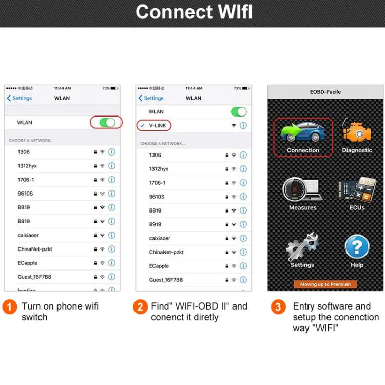 Rilevatore di guasti automobilistici OBD2 WIFI FOXWELL, FOXWELL F601
