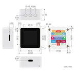Scheda di sviluppo Waveshare ESP32-C6 con display LCD da 1,54 pollici, risoluzione 240×240 e supporto per doppio microfono., Non-touch Control, Touch Control