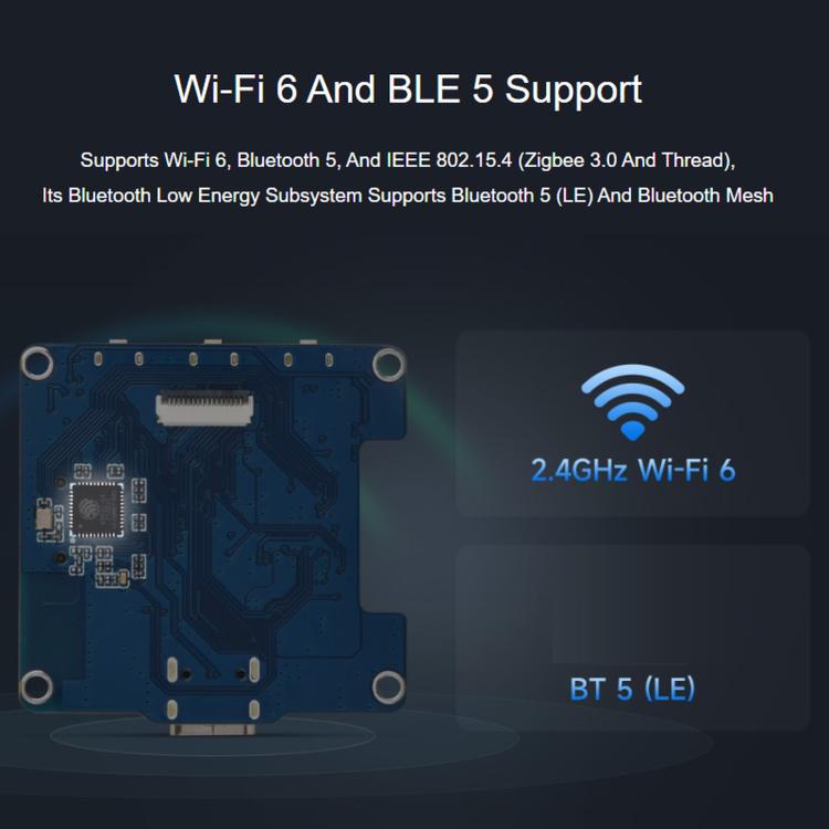Scheda di sviluppo Waveshare ESP32-C6 con display LCD da 1,54 pollici, risoluzione 240×240 e supporto per doppio microfono., Non-touch Control, Touch Control