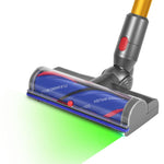 Spazzola per aspirapolvere Dyson V7/V8/V10/V11/V15 ad alta coppia con trasmissione diretta e rilevamento della polvere tramite laser verde., Anti-Tangle