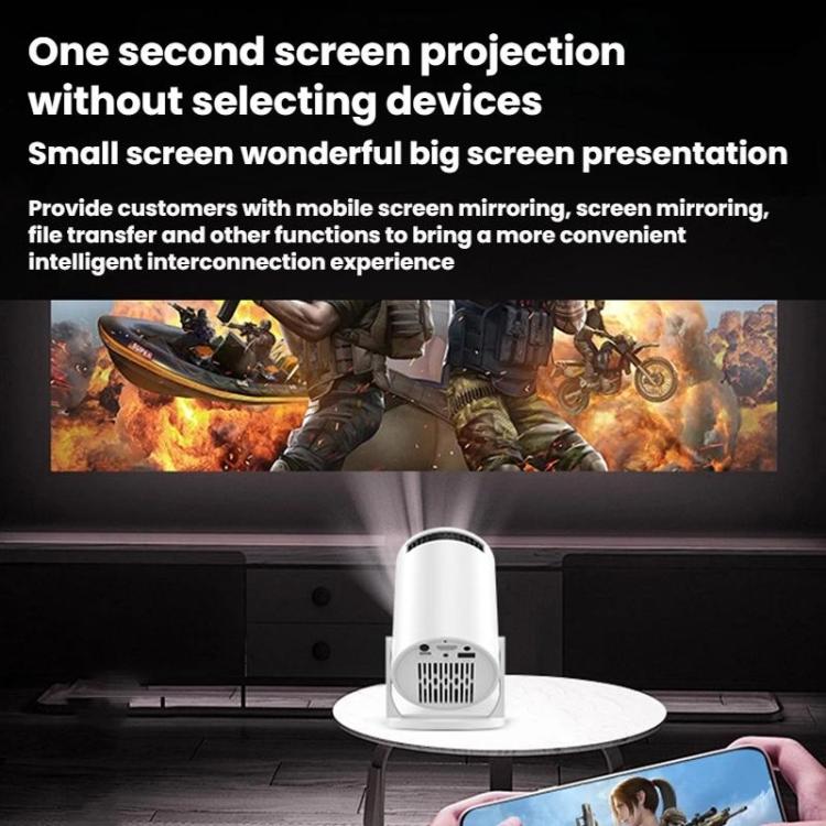 Proiettore mini HD intelligente WiFi HY200 per uso domestico 1080P, US Plug, EU Plug, UK Plug, AU Plug