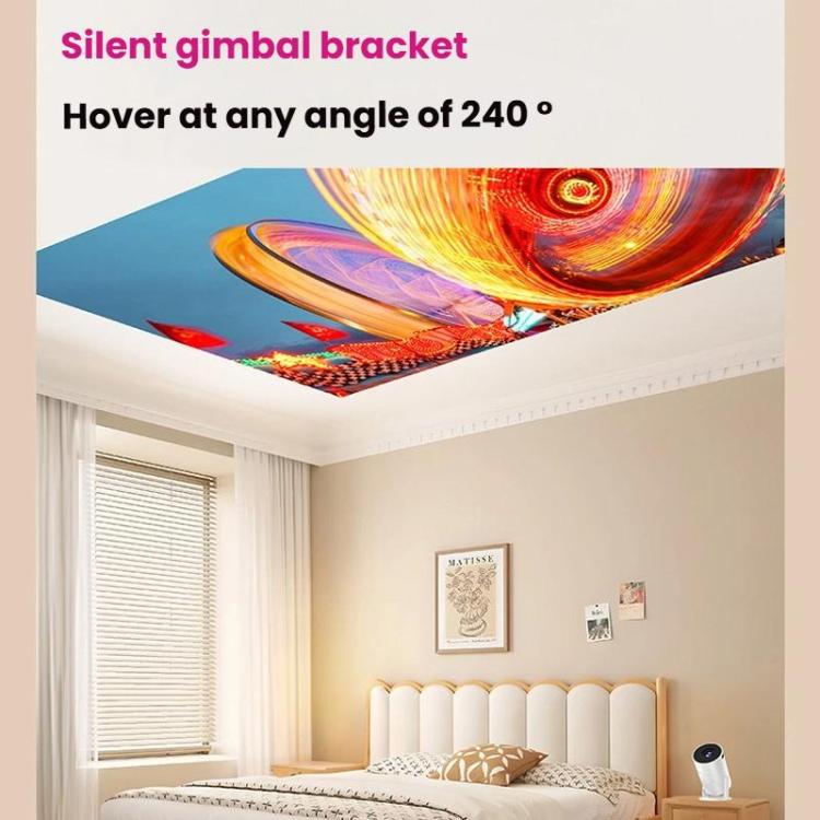 Proiettore mini HD intelligente WiFi HY200 per uso domestico 1080P, US Plug, EU Plug, UK Plug, AU Plug