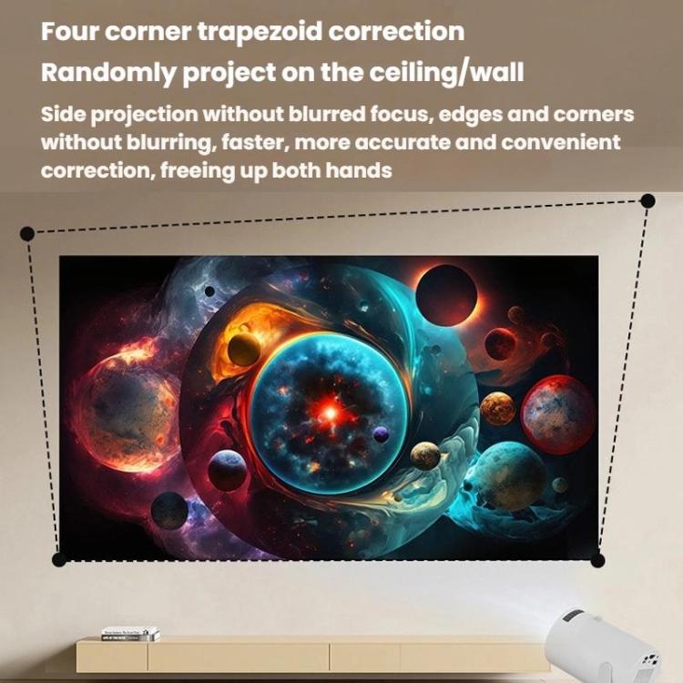 Proiettore mini HD intelligente WiFi HY200 per uso domestico 1080P, US Plug, EU Plug, UK Plug, AU Plug