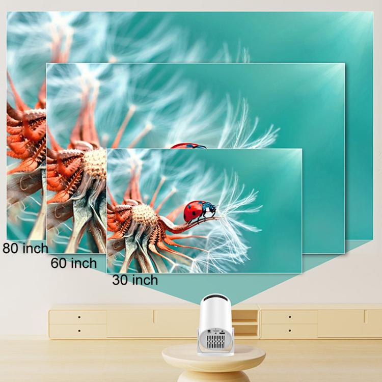 Proiettore mini HD intelligente WiFi HY200 per uso domestico 1080P, US Plug, EU Plug, UK Plug, AU Plug