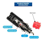 Presa accendisigari per auto da 12V-24V senza saldature, spina accendisigari europea, incavo per auto, Car Cigarette Lighter Plug