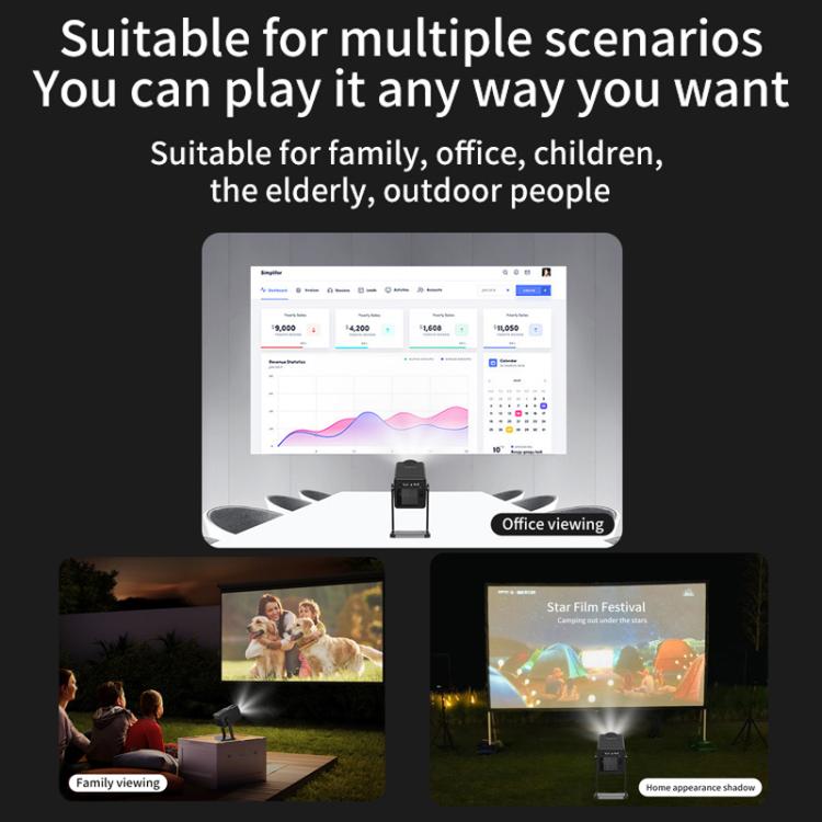 Proiettore wireless K300 Home 1080P Mini proiettore intelligente 4K HD, US Plug, EU Plug, UK Plug, AU Plug