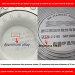 Guarnizione in silicone per pentole a pressione in alluminio