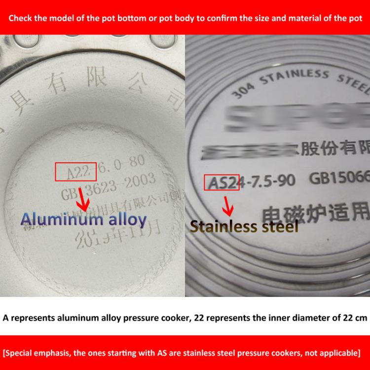 Guarnizione in silicone per pentole a pressione in alluminio