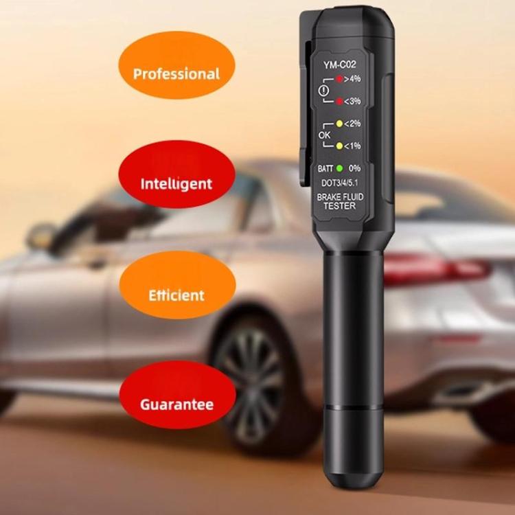Penna per il rilevamento dell'olio dei freni dell'automobile, tester di umidità del liquido dei freni, YM-C02