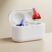 Amplificatore acustico invisibile CIC con mini custodia di ricarica, dispositivo acustico portatile per anziani