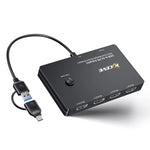 Adattatore USB Type-C a 4 porte HDMI con switch KVM