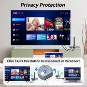 2 In 1 4K 30Hz Wireless HDMI Extender 100m Point To Point HD Video Transmitter, Transmitter+Receiver, 100m