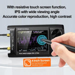PORTXVNSA VNA-H4 Plus Analizzatore di antenne vettoriali portatile con schermo IPS da 4 pollici MF HF VHF UHF, Without Memory Card, With 32G Memory Card