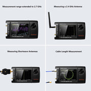 PORTXVNSA VNA-H4 Plus Analizzatore di antenne vettoriali portatile con schermo IPS da 4 pollici MF HF VHF UHF, Without Memory Card, With 32G Memory Card