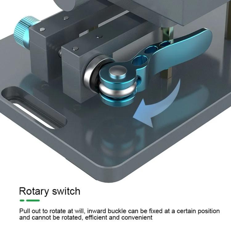 Riparazione schermo telefono cellulare, rimozione scheda madre, cover posteriore in vetro, dispositivo di rotazione fisso., RL-601S
