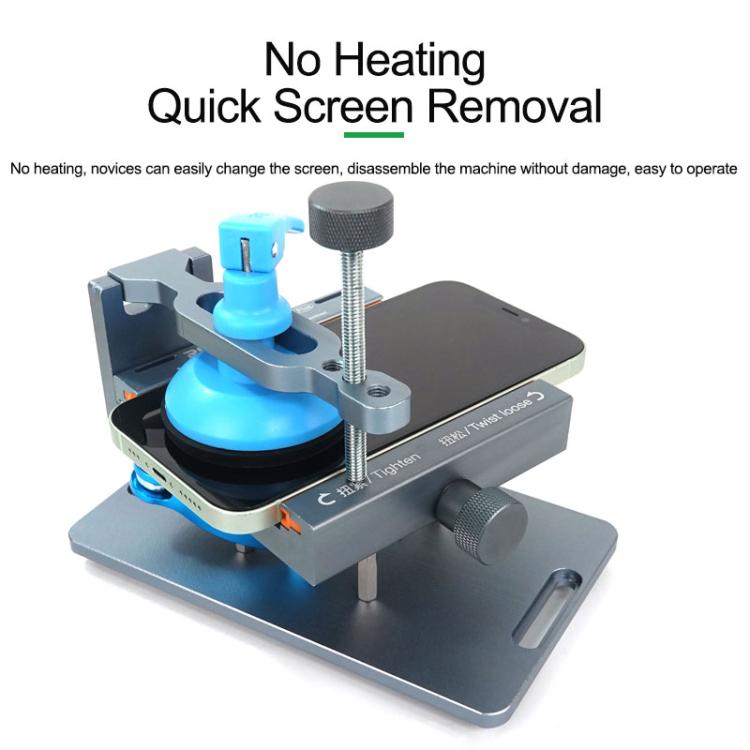 Dispositivo di riparazione per cellulari con schermo diviso e rotazione 2 in 1, morsetto rotante multifunzionale., RL-601S Plus