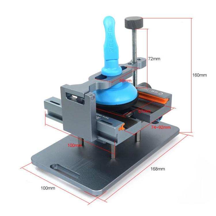 Dispositivo di riparazione per cellulari con schermo diviso e rotazione 2 in 1, morsetto rotante multifunzionale., RL-601S Plus