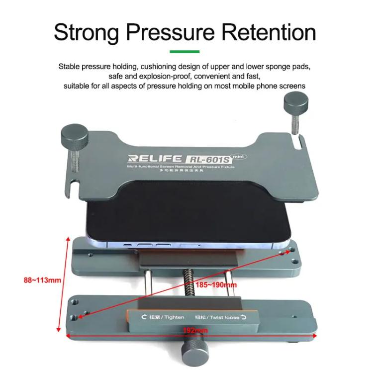 La pinza per la rimozione dello schermo del telefono cellulare consente di rimuovere facilmente la cover posteriore in vetro e di fissare lo schermo., RL-601S Mini