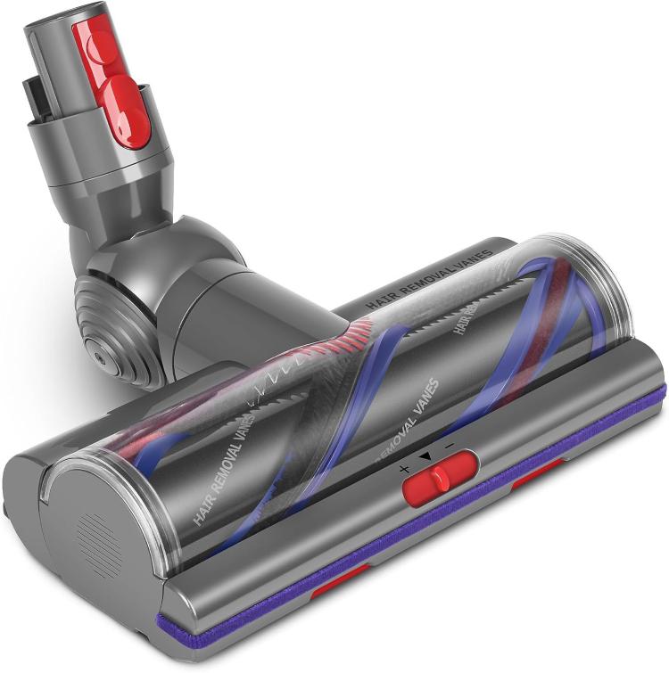 Spazzola ad alta coppia da 100 W per aspirapolvere Dyson V7/V8/V10/V11/V15 con potenza di aspirazione regolabile., 100W High-Torque Brush Head