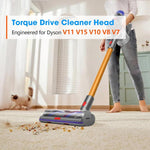 Spazzola ad alta coppia da 100 W per aspirapolvere Dyson V7/V8/V10/V11/V15 con potenza di aspirazione regolabile., 100W High-Torque Brush Head