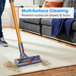 Spazzola ad alta coppia da 100 W per aspirapolvere Dyson V7/V8/V10/V11/V15 con potenza di aspirazione regolabile., 100W High-Torque Brush Head