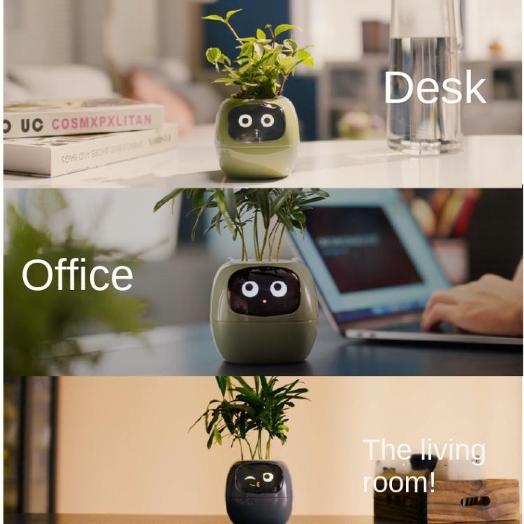 Vaso intelligente con sensori multipli, monitor Wi-Fi per piante con schermo da 2 pollici, compatibile con l'ecosistema domestico Mi/Tuya.