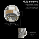 Vaso intelligente con sensori multipli, monitor Wi-Fi per piante con schermo da 2 pollici, compatibile con l'ecosistema domestico Mi/Tuya.
