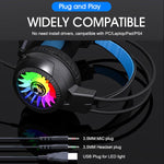 Glowing Headphones Computer Esports Wired Gaming Headset With Microphone, iMICE HD-490 Colorful Light 3.5mm, iMICE HD-490 RGB Light 7.1mm