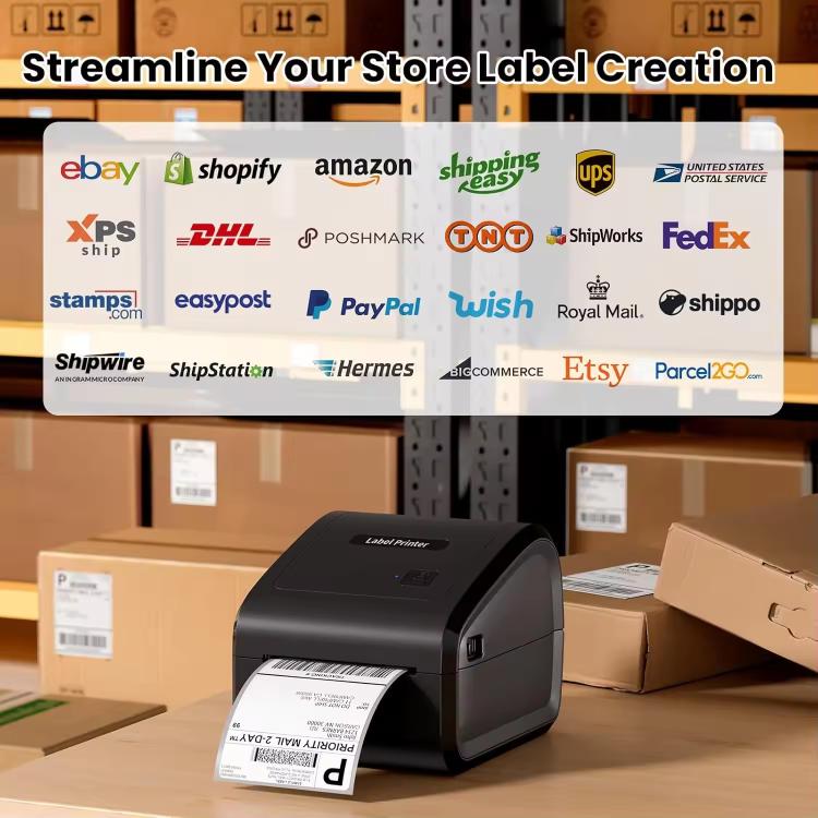 Stampante termica per etichette di spedizione Phomemo D550-BT, stampante wireless Bluetooth/USB per codici a barre, D550-BT