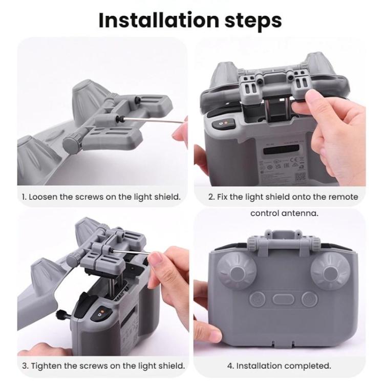Paraluce per telecomando DJI Mini 4 Pro in ABS