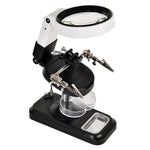 Lente d'ingrandimento da tavolo 5x e 10x con 32 LED
