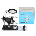 Lente d'ingrandimento da tavolo 5x e 10x con 32 LED