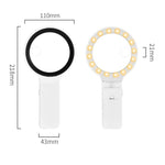 Lente d'ingrandimento da tavolo 5x e 10x con 32 LED
