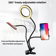 Lente d'ingrandimento ottica 10X con 72 LED e supporto per cellulare a tubo flessibile, 10X