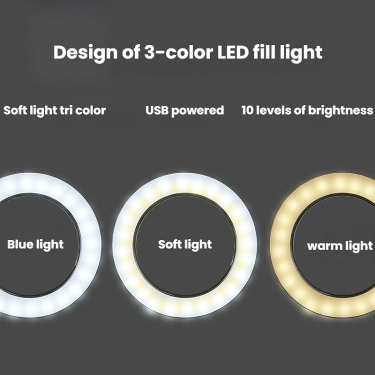 Lente d'ingrandimento ottica 10X con 72 LED e supporto per cellulare a tubo flessibile, 10X