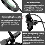 Lente d'ingrandimento 10X con 72 LED e supporto flessibile