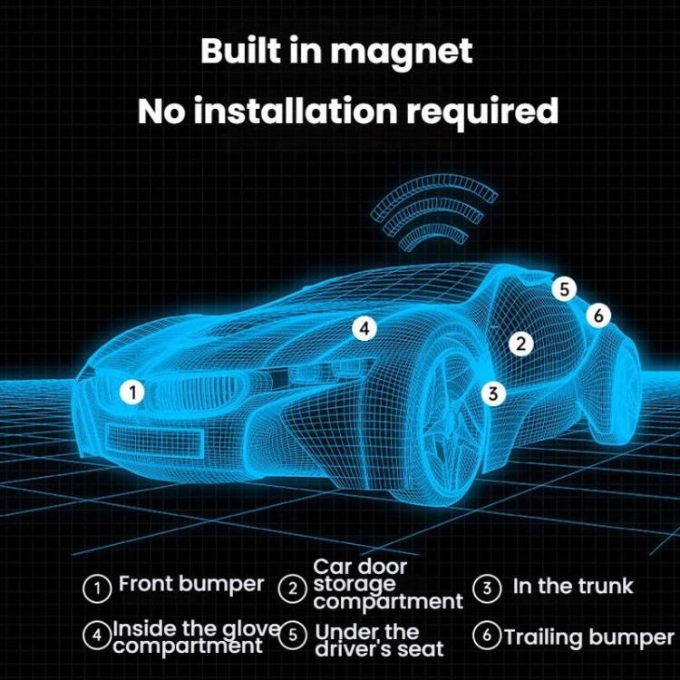 Posizionatore magnetico per installazione di un sistema antifurto GPS per auto
