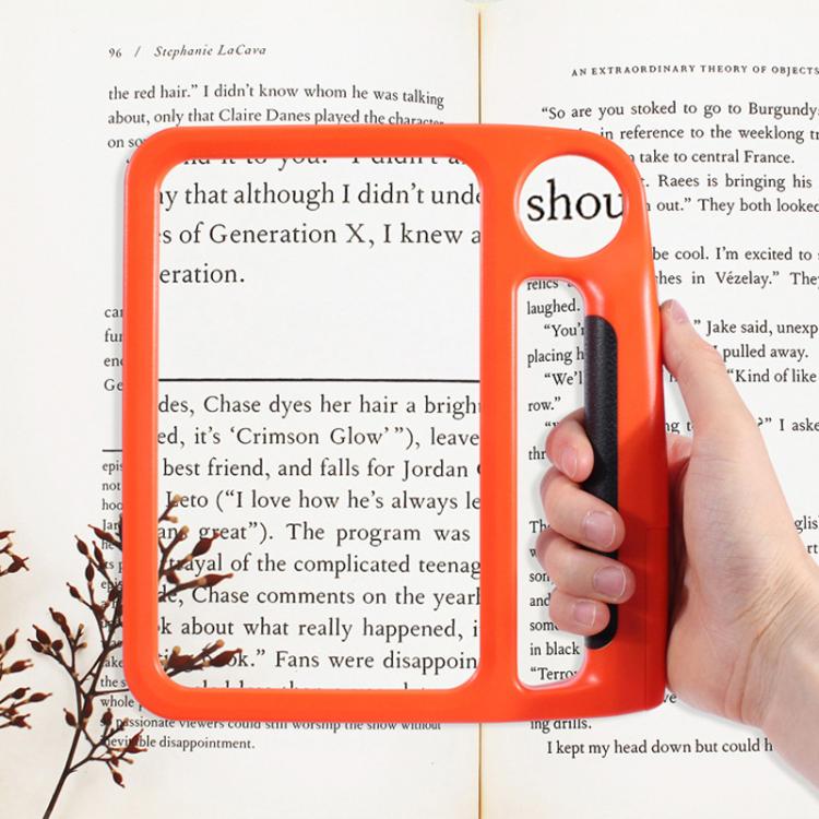 Lente d'ingrandimento 5/10X con 48 LED, 3 colori (caldo/freddo), regolazione della luminosità, lente portatile., Battery Orange, Charging Orange, Battery Blue, Charging Blue