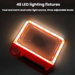 Lente d'ingrandimento 5/10X con 48 LED e regolazione luminosità