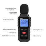 Mini rilevatore di rumore ambientale ad alta precisione con misuratore di decibel., S8607